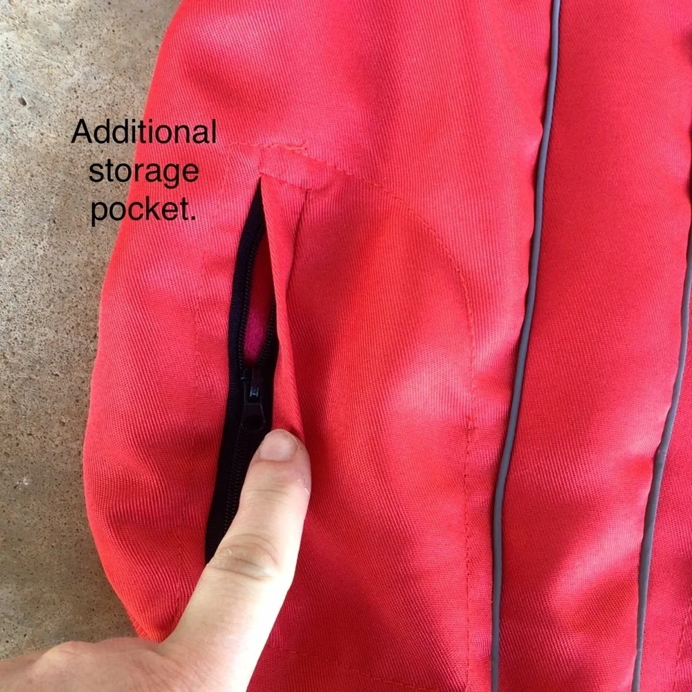 North Paw Red Fur Hooded Dog Winter Coat Jacket Choose Size - Picture 4 of 10